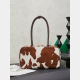 Miu Miu Beau Cow-Print Calf Hair Shoulder Bag