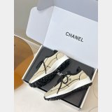 CC Calfskin & Mixed Fibers Sneakers