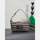 MIU MIU Fabric Crochet Pouch Multicolor