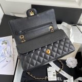 TOP CC Classical Flap 1112 Caviar leather Handbags 25cm