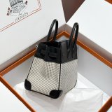 Luxury Hermes Birkin handmade Stiching Handbags Swift Leather 25CM