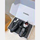 CC Calfskin & Mixed Fibers Sneakers