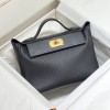 Hermes 24/24 29 Bag Clemence Leather Black GHW