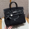Hermes Replica Handbag Store Cargo 25 Black Swift And Canvas PHW