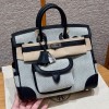 Hermes Replica Handbag Store Cargo 25 Ecru Swift And Canvas PHW