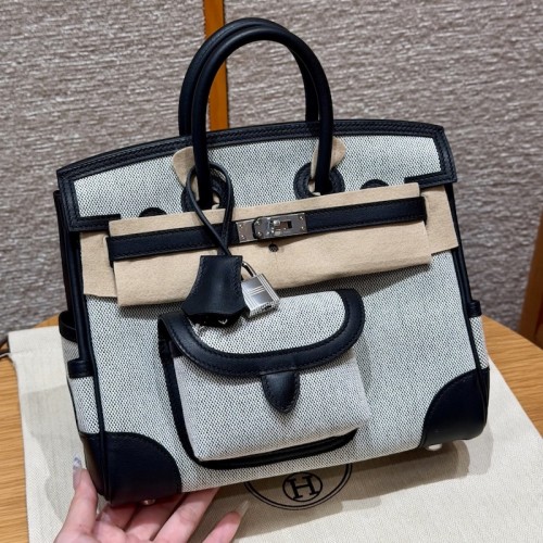 Best replica Hermes Replica Handbag Store Cargo 25 - Ecru Swift And Canvas