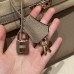 Hermes Replica Handbag Store 25CM Clemence Leather Gris Tourterlle