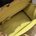 Hermes Replica Handbag Store 25CM Clemence Leather Jaume Poussin