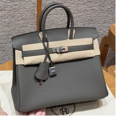 Best replica Hermes Etain Replica Handbag Store 25 with pristine silver hardware on the front clasp