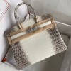 Hermes Himalayan Diamond Replica Handbag Store 30 Niloticus Crocodile Skin