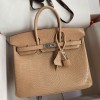 Hermes Replica Handbag Store 25 Retourne Handmade Bag In Beige Lizard Leather