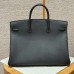 Hermes Replica Handbag Store 40cm Bag in Black Togo Leather GHW