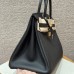 Hermes Replica Handbag Store 40cm Bag in Black Togo Leather GHW