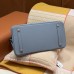 Hermes Replica Handbag Store 40cm Bag in Blue Lin Togo Leather GHW