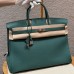 Hermes Replica Handbag Store 40cm Bag in Malachite Togo Leather PHW