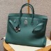 Hermes Replica Handbag Store 40cm Bag in Malachite Togo Leather PHW