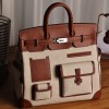 Hermes Limited Edition Gold Box & Toile Geoland Cargo HAC Replica Handbag Store 40 PHW