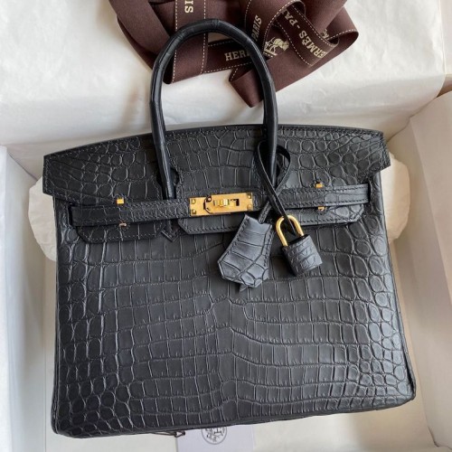 Replica Hermes Black Matte Crocodile Replica Handbag Store 25 Bag Replica Hermes Crocodile Replica Handbag Store 25 Bag