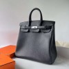 Hermes Black HAC Replica Handbag Store 40cm Bag in Togo Leather PHW