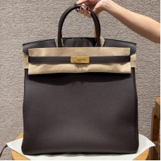 Replica Hermes Replica Handbag Store 40cm HAC in Chocolat Brown