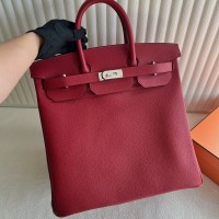 Replica Hermes Replica Handbag Store 40cm HAC in Red togo leather