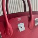 Replica Hermes Red Leather HAC 40cm Shoulder Bag
