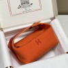Hermes Bride-a-Brac Case in Orange Canvas