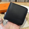 Hermes Black Evercolor Chaine d'Ancre Zipper Wallet