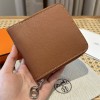 Hermes Gold Evercolor Chaine d'Ancre Zipper Wallet