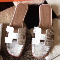 Replica Hermes Himalayan Oran Sandals Replica Hermes Oran Sandal Crocodile
