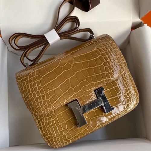 Replica Hermes Crocodile Constance 18 Bag