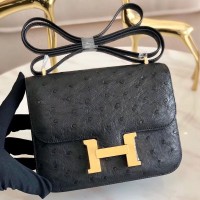 Hermes Ostrich Constance 18 Bag Replica
