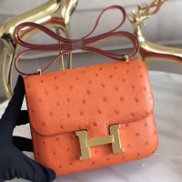 Hermes Ostrich Constance 18 Bag Replica
