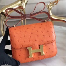 Hermes Ostrich Constance 18 Bag Replica