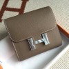 Hermes Constance Short Wallet in Etoupe Epsom Leather