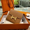 Hermes Constance Short Wallet in Gold Epsom Leather