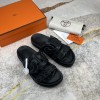 Hermes Extra Sandal Black Calfskin
