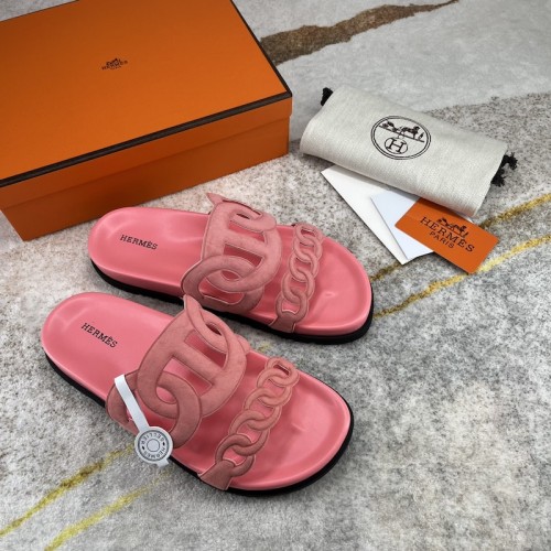 Replica Hermes Extra Sandal Rose Suede Replica Hermes Extra Sandal