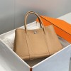 Hermes Garden Party Bag 30cm 36 cm Clemence Leather Chai