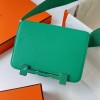 Hermes Geta Bag in Menthe Mysore Goatskin Leather PHW