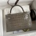 Replica Hermes Kelly Mini II 19cm Crocodile Bag