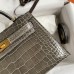 Replica Hermes Kelly Mini II 19cm Crocodile Bag