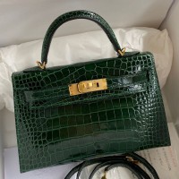 Replica Hermes Kelly Mini II 19cm Crocodile Bag