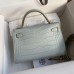 Replica Hermes Kelly Mini II 19cm Crocodile Bag