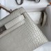 Hermes Grey Kelly Mini II 19cm Crocodile Bag Replica Replica Hermes Kelly Mini II 19cm Crocodile Bag