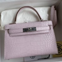 Replica Hermes Kelly Mini II 19cm Crocodile Bag
