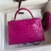 Hermes Rose Scheherazade Kelly Mini II 19cm Crocodile Bag Replica Replica Hermes Kelly Mini II 19cm Crocodile Bag