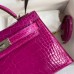 Hermes Rose Scheherazade Kelly Mini II 19cm Crocodile Bag Replica Replica Hermes Kelly Mini II 19cm Crocodile Bag