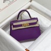 Hermes Kelly Mini II Bag 19cm In Anemone Epsom Leather