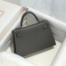 Hermes Kelly Mini II Bag 19cm Etain Replica Hermes Kelly Mini II Bag 19cm